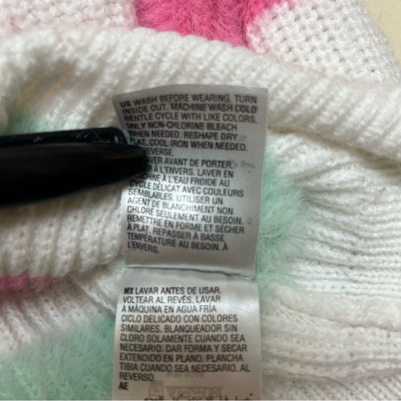 Epic Threads Striped pink purple green sweater size 5 - Picture 6 of 8